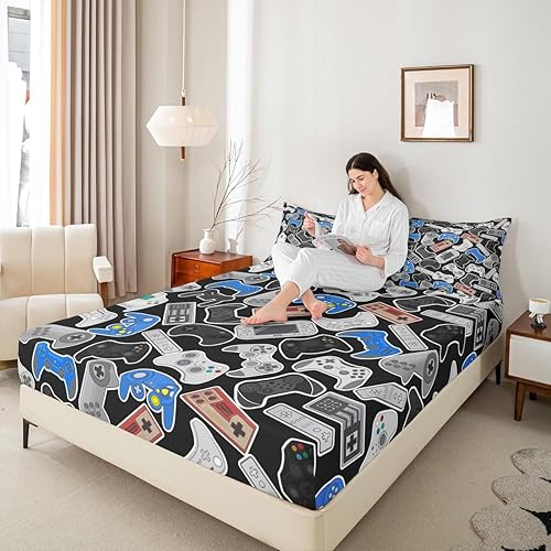 Miniatura 233 de Erosebridal Sábana bajera ajustable de hojas de marihuana, sábana de hoja de cannabis para adultos, juego de ropa de cama rústica de hojas exóticas