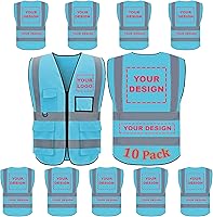 Vista 30 de BeautyWill Chaleco de Seguridad con Logo Personalizado Clase 2 Chaleco Reflectante de Alta Visibilidad Chaleco de Construcción Transpirable