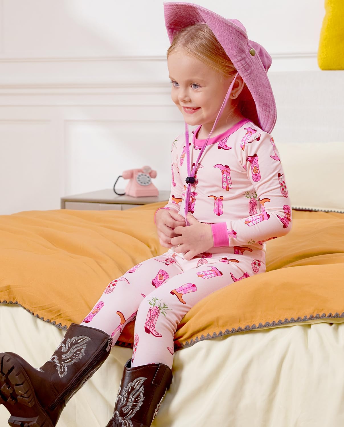 Bamboo Viscose Toddler Girls Kids Pajamas Unicorn Mermaid Pjs Long Sleeve Snug fit 12M-8Y 2pcs Soft Jammies - Image 4