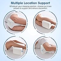 Vista 6 de Almohada de rodilla de espuma viscoelástica, almohada de pierna para dormir, para dormir de lado y mujeres embarazadas, para alineación espinal