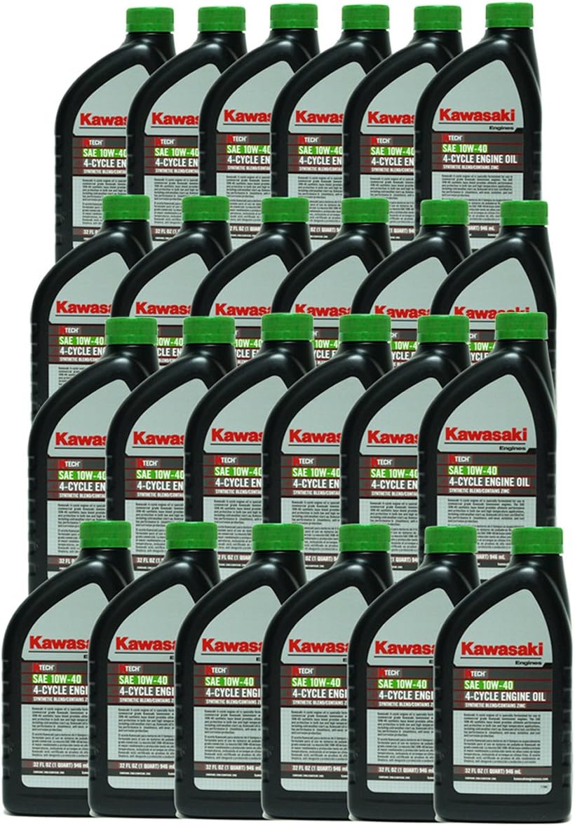 24PK Genuine OEM 10W40 Motor Oil Quart 4-Cycle K-Tech 99969-6296