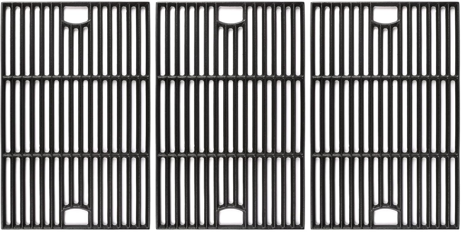 Hisencn 17 inch Grill Cooking Grates for Homedepot Nexgrill 720-0896 720-0896B 720-0896C 720-0896CP 720-0896E, Cast Iron Grate Grill Grid Replacement Parts for Nexgrill 720-0898 720-0898A, 3 Pack