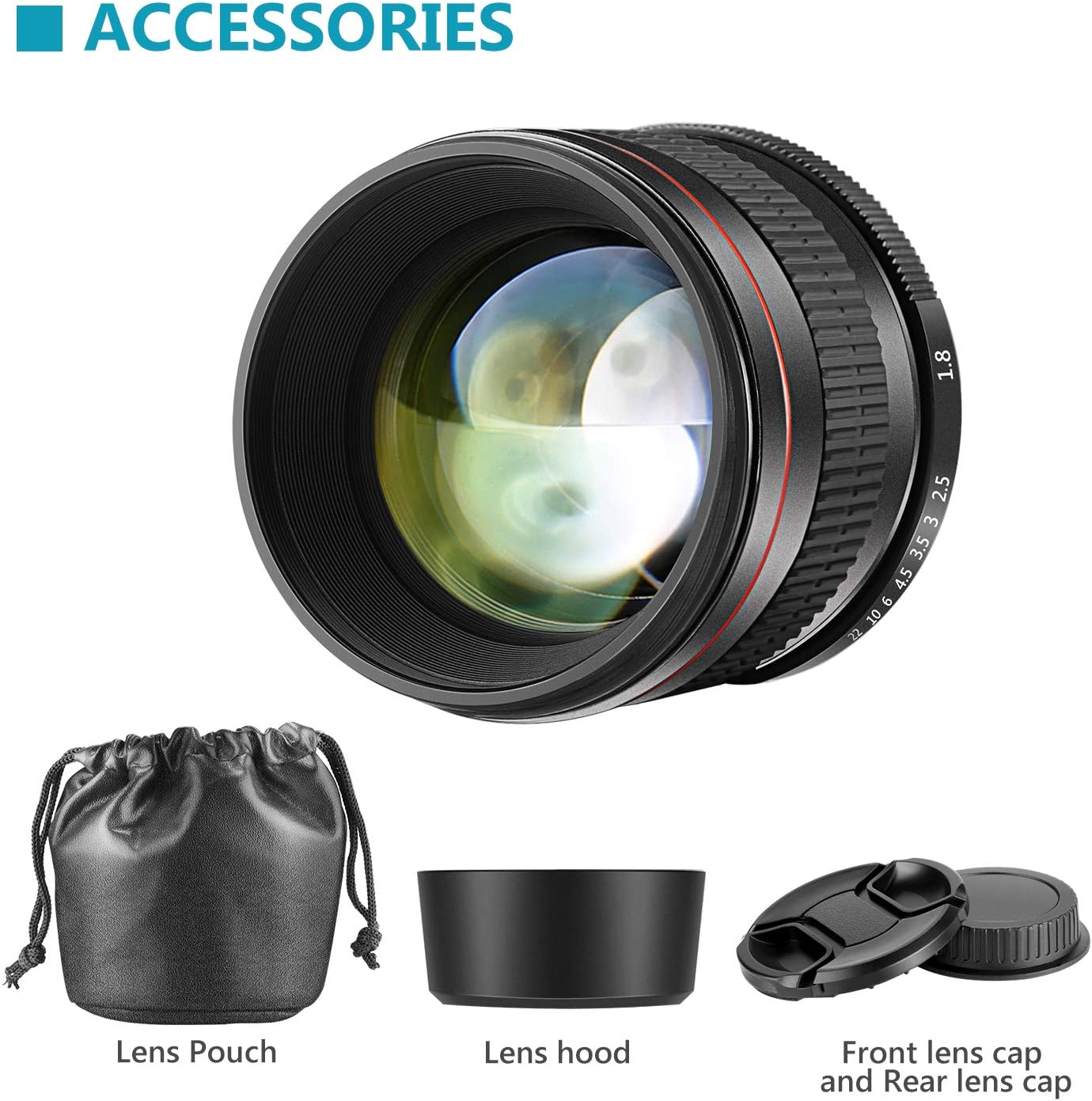 Frее Shірріng 🛒 Neewer 85mm f/1.8 Manual Focus Aspherical Medium Telephoto Lens for APS-C DSLR Canon EOS 80D, 70D, 60D, 60Da, 50D, 7D, 6D, 5D, 5DS, 1Ds, Rebel T6s, T6i, T6, T5i, T5, T4i, T3i, T3, T2i and SL1 Digital Uр Tо 40% оƒƒ Neewer 85mm f/1.8 Manual Focus Aspherical Medium Telephoto Lens for APS-C DSLR Canon EOS 80D, 70D, 60D, 60Da, 50D, 7D, 6D, 5D, 5DS, 1Ds, Rebel T6s, T6i, T6, T5i, T5, T4i, T3i, T3, T2i and SL1 Digital