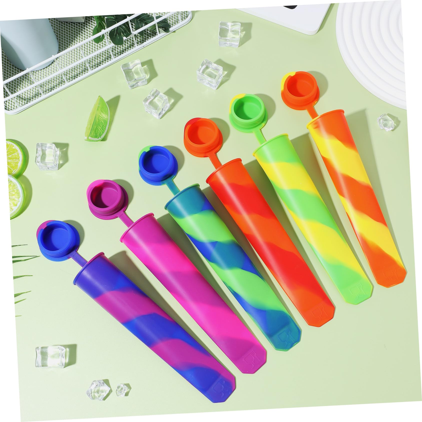 Alipis 12pièces Moules à Silicone De Et Tubes De Yogourt Pour Desserts Maison Pour Garçon Fille Et Adultes