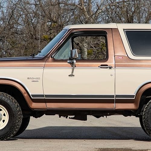 Miniatura 2 de Viseras protectoras de lluvia para Ford F150 1980-1996 cabina estándar, deflectores de viento de ventilación de ventana para Ford Bronco F250 F350