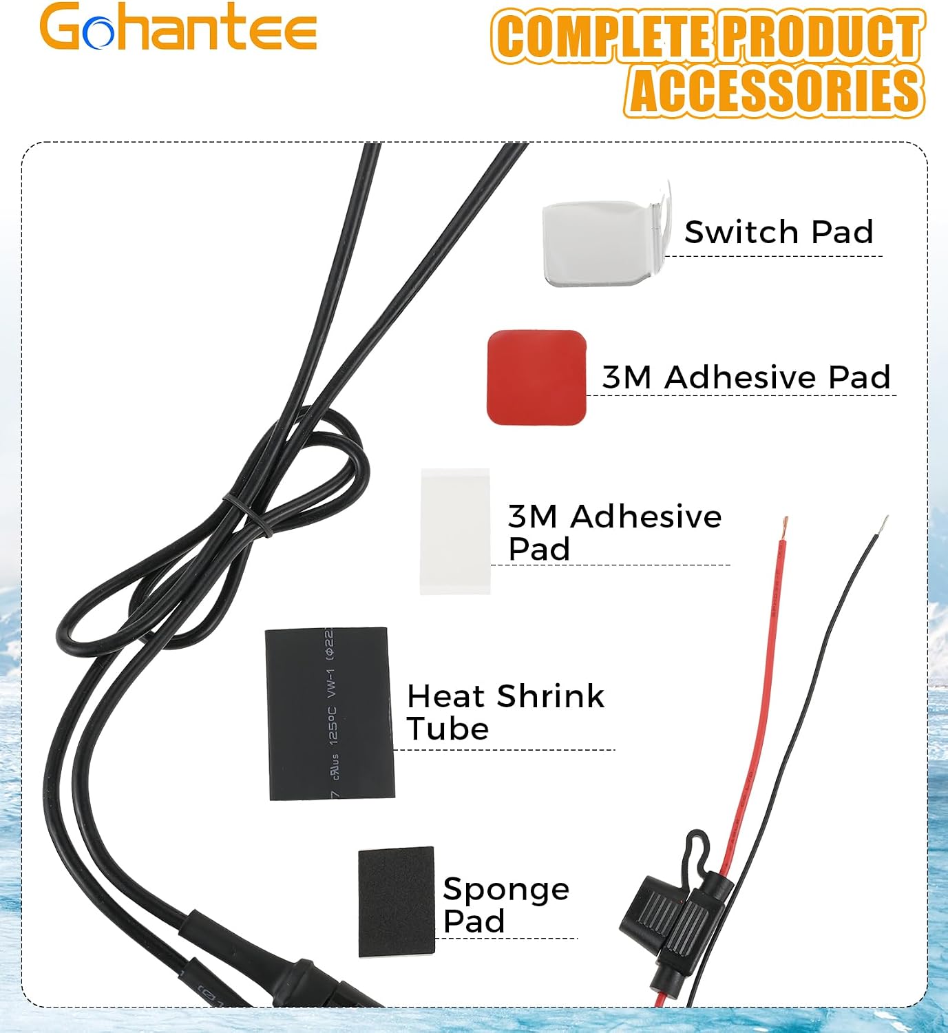 ATV Heated Grips with Thumb Warmer, 7/8 Lock-On Heated Grip ATV