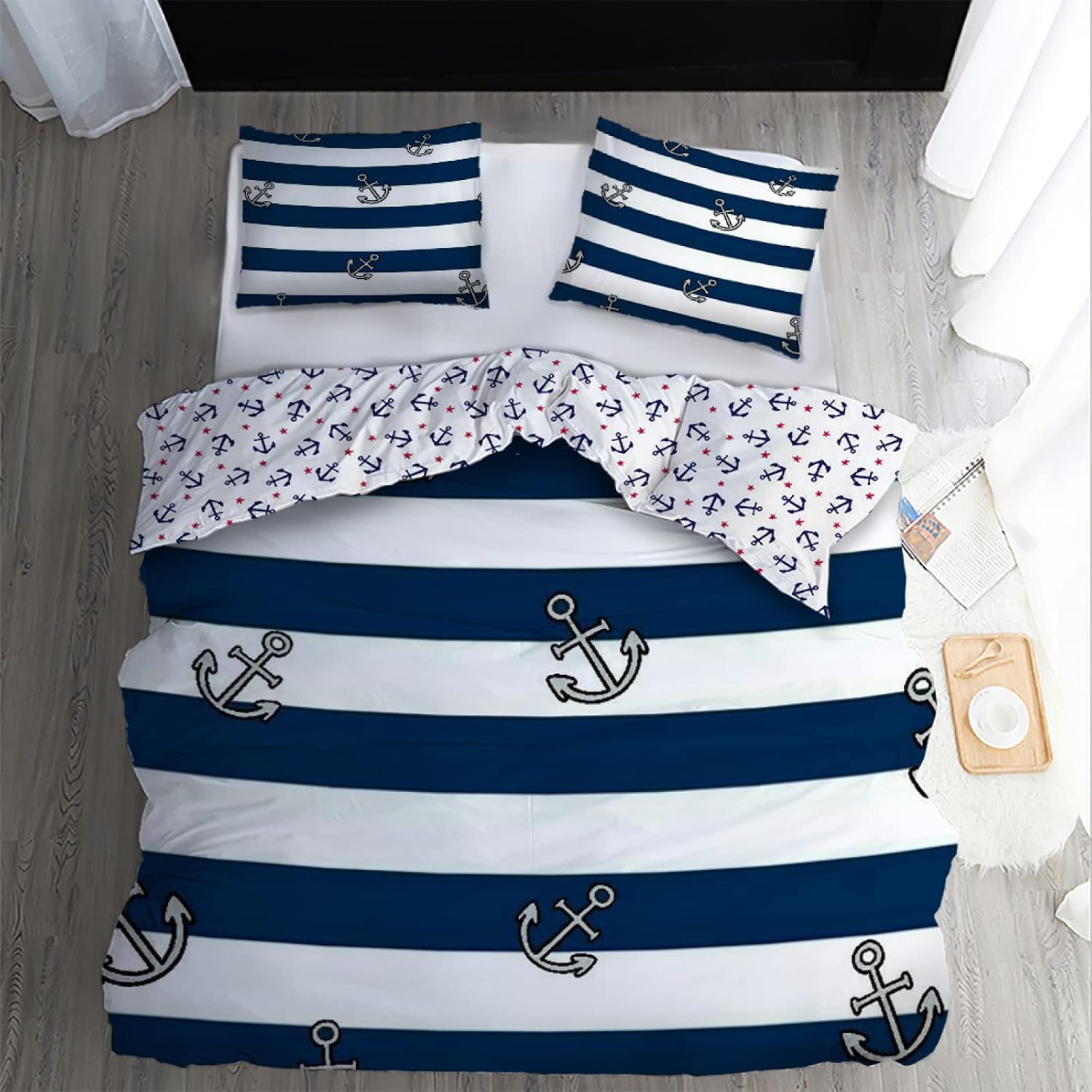 Anchor Bedding King Size Bed Set - Soft 