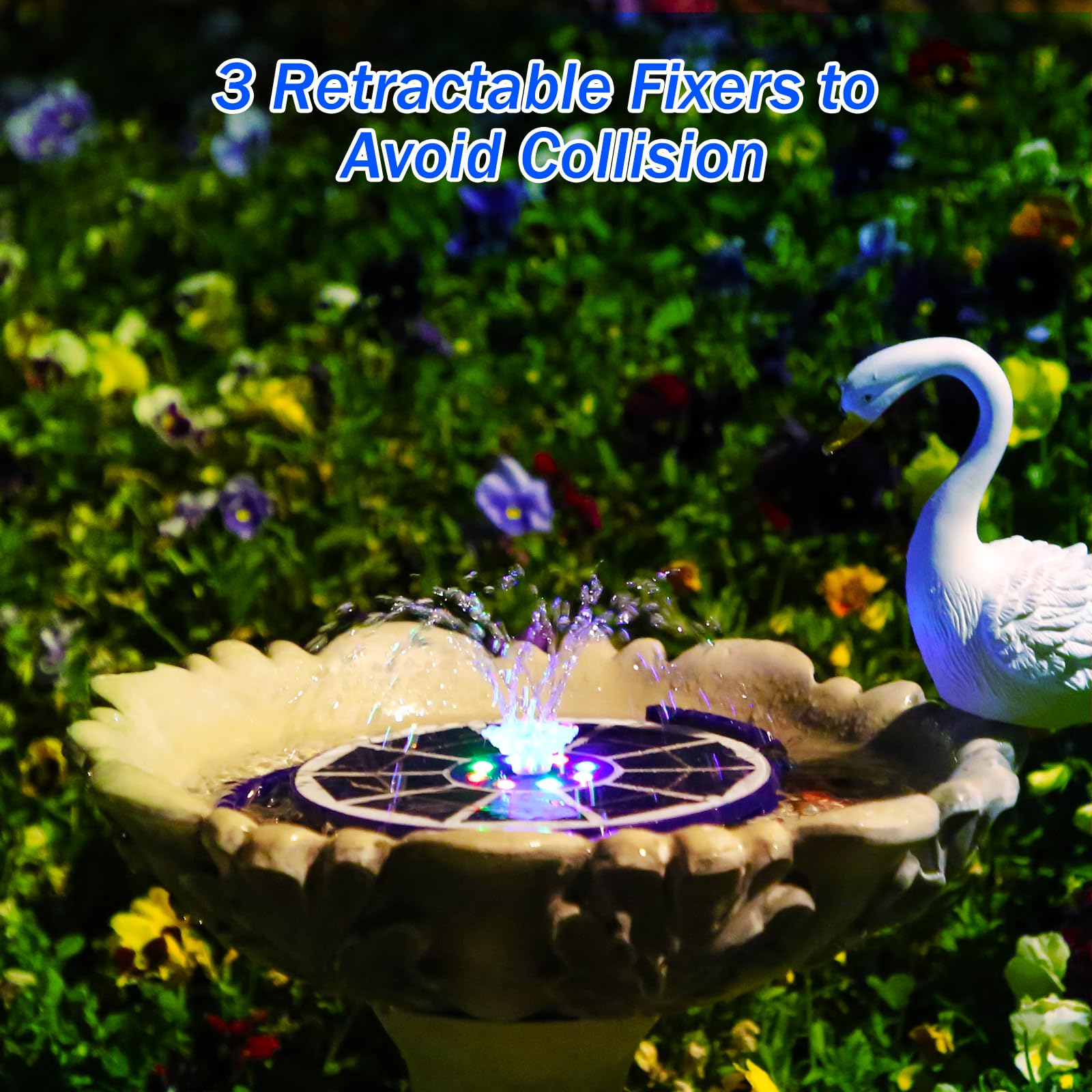 AISITIN Fontaine Solaire LED 3,5 W