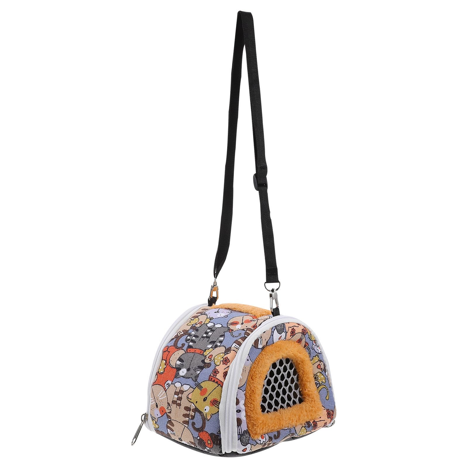 Bolsa de transporte para mascotas pequeñas, hámster y roedores en viajes al aire libre
