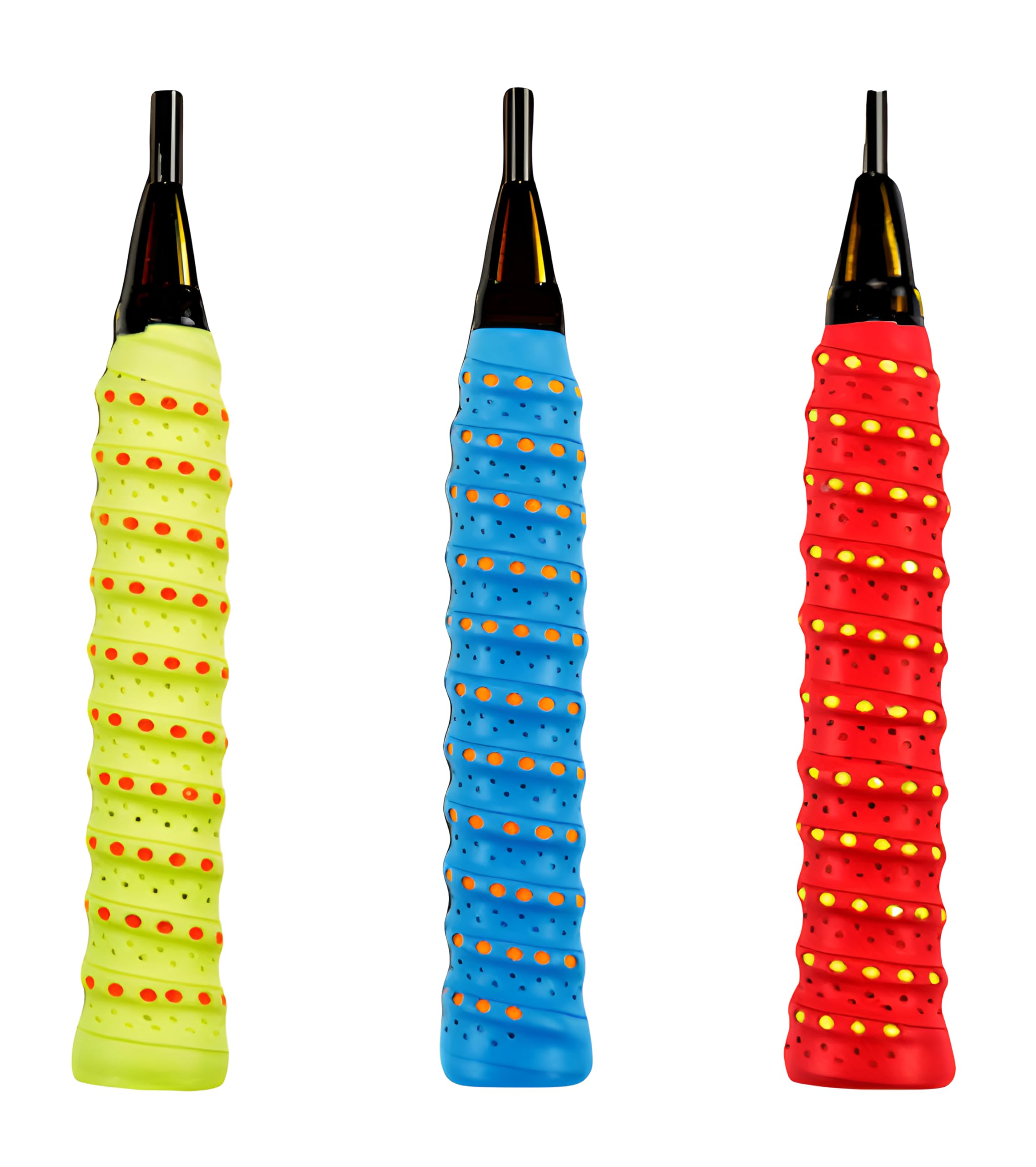THE MORNING PLAY MOREX Pickleball Paddle Grip Multicolor Anti Slip Foam Layer Perforated Tennis Pickleball Badminton Racket Grip Tape Sweat Absorbent Overgrip Tape Strong Racket Grip (Pack of 3)-image-15