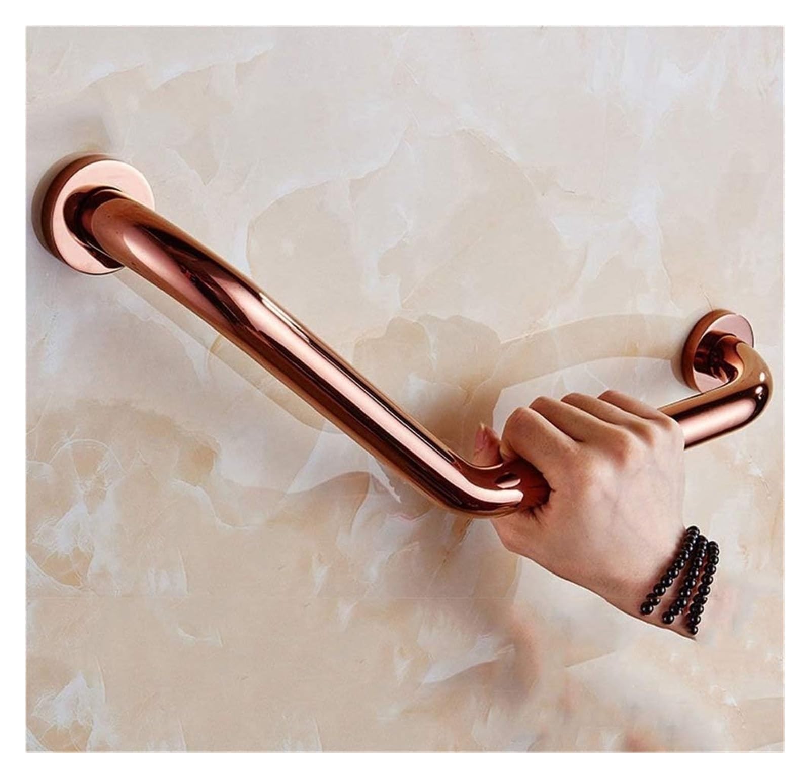 Barras de Apoyo para baño, pasamanos para Pared, Barra de Apoyo para baño, toallero de Pelo Liso montado en la Pared, Barras de Apoyo para baño, Resistente, manija de seg