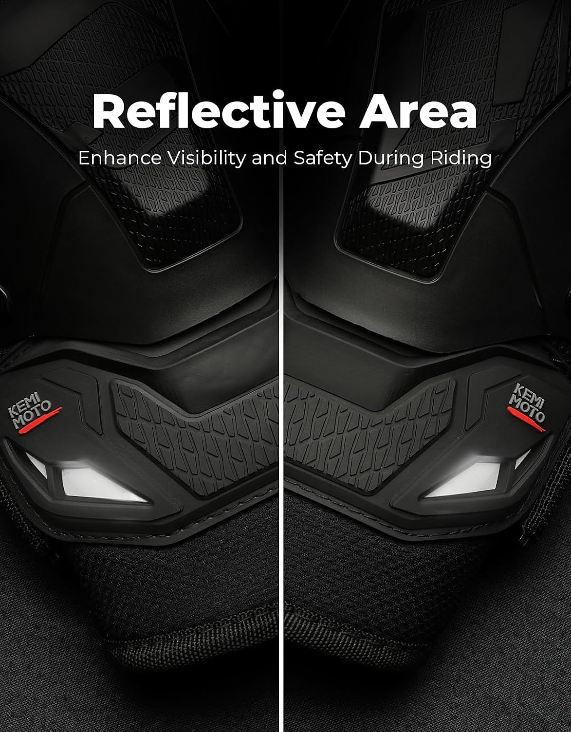 KEMIMOTO Motorcycle Knee Guards Pads for Men Powersports Protective Motocross/Racing/Dirt Bike/Skateboard Gear