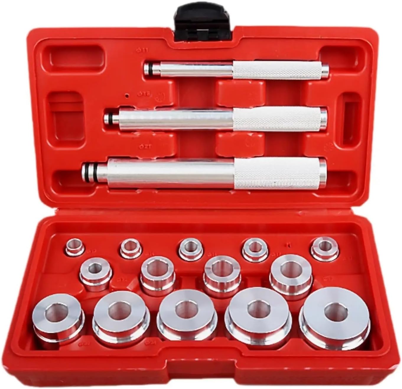 ステアリング・サスペンション用ツール ボールジョイント 17個入りブッシングドライバーリムーバー 頑丈で多用途なベアリングプレスキッ