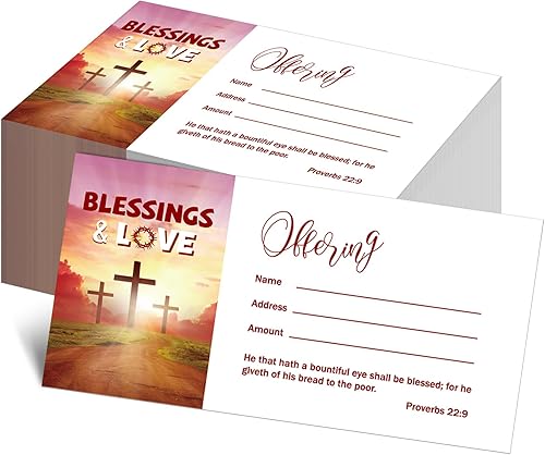 Miniatura 8 de 500 sobres de diezmos y ofrendas para ofrendas de iglesia sobre de diezmo de mi oferta, cheques de sobres tamaño factura y sobres de efectivo para
