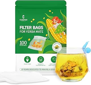 Cuopru Tea Filter Bags with Drawstring