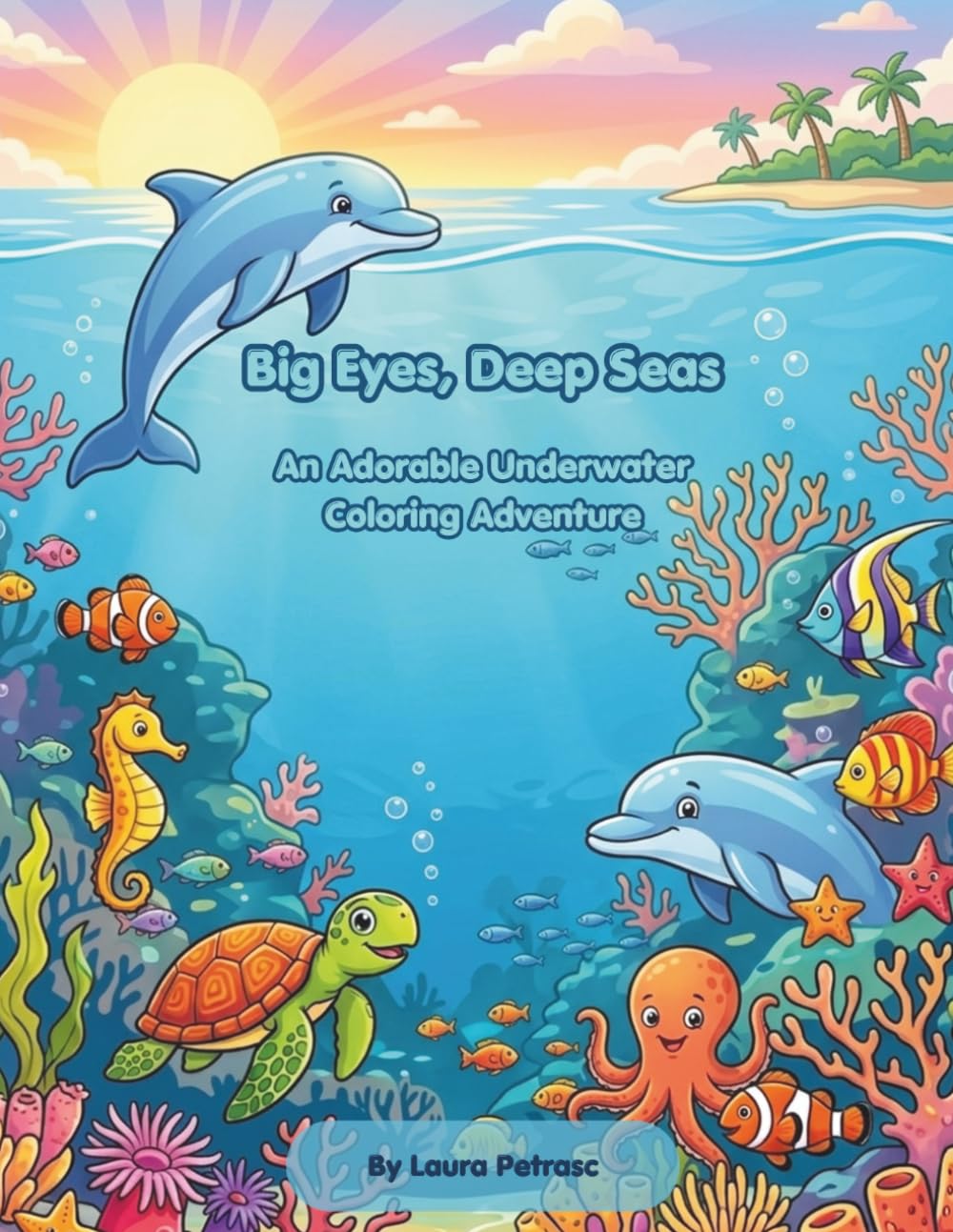 Big Eyes, Deep Seas: An Adorable Underwater Coloring Adventure