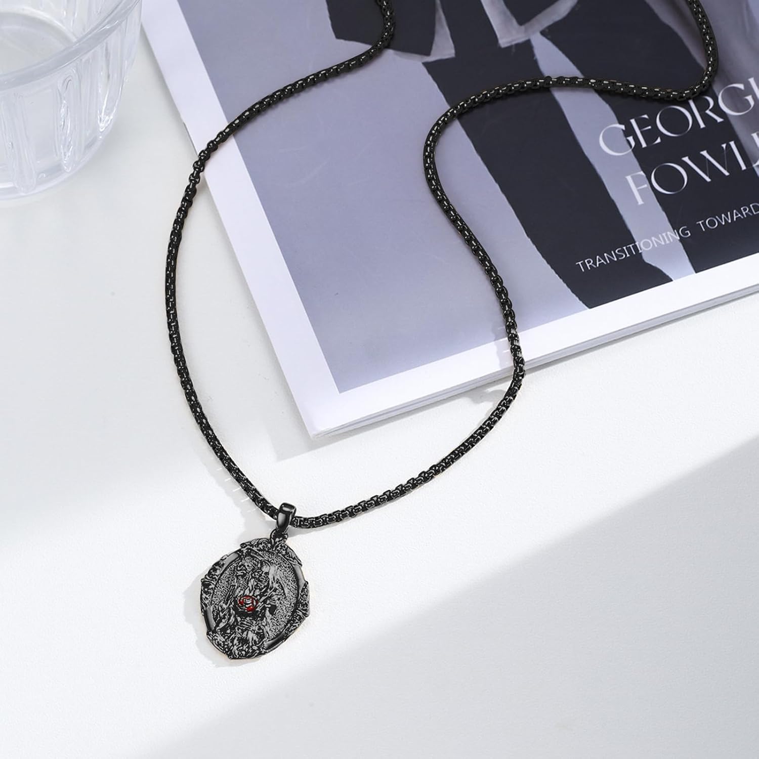 925 Sterling Silver Patron Saint Medal Protection Pendant Necklace Religion Jewelry for Men Women With 316L Stainless Steel Chain and Gifts Box