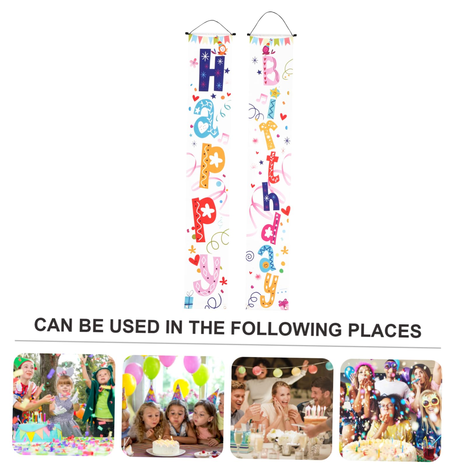 Cabilock 3 Paia Per Feste Di Compleanno Striscione Appeso Alla Porta Oggetto Di Decorazione Per Feste Striscione Di Buon Compleanno Divertente Segni Sfondo Non Sbiadire Poliestere