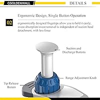 Vista 4 de CGOLDENWALL pipeta de micropipeta de laboratorio, ajustable, volumen fijo y ajustable, pantalla de cuatro dígitos de un solo canal