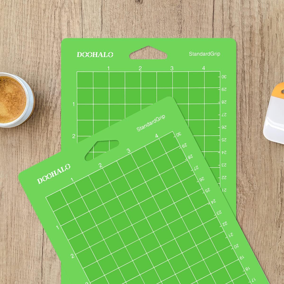 DOOHALO Cutting Mat for Cricut Joy Machine 3 Packs Replacement Adhesive Cut Mats for Cricut Joy Green Color for StandardGrip