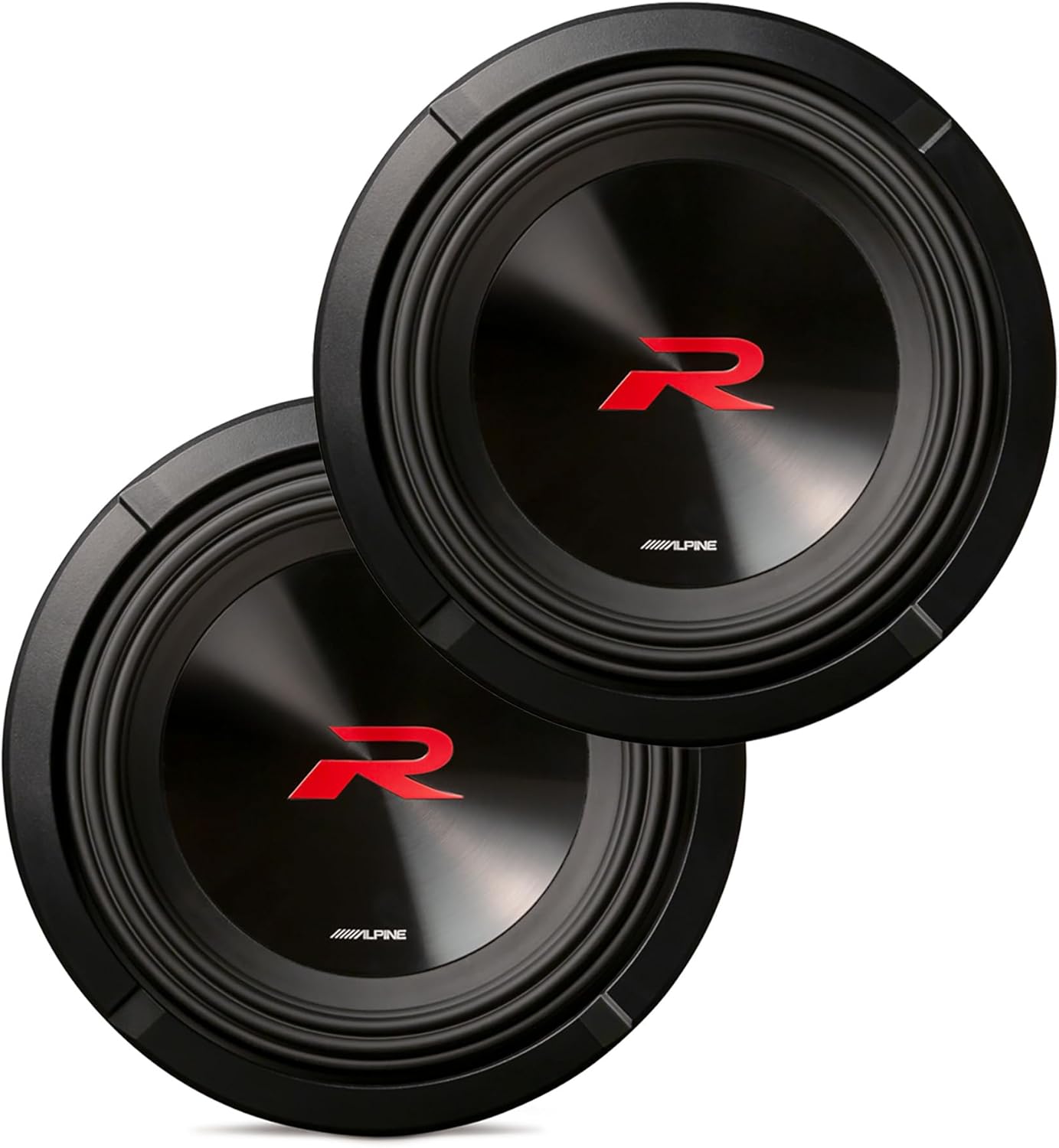 Alpine 2X R2-W8D4, R Series 8" Dual 4 Ohm Voice Coil Subwoofers - Pair
