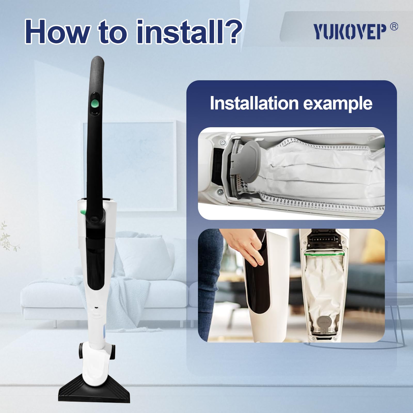 10x Vorwerk Staubsaugerbeutel FP7 – Kompatibel Mit Kobold VK7 VK7S, 5-lagig, 99,9% Filterung, Mit Verschlussdeckel