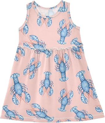 Girls Summer Dress Sleeveless Dres Girls Sundress 2-8 Years