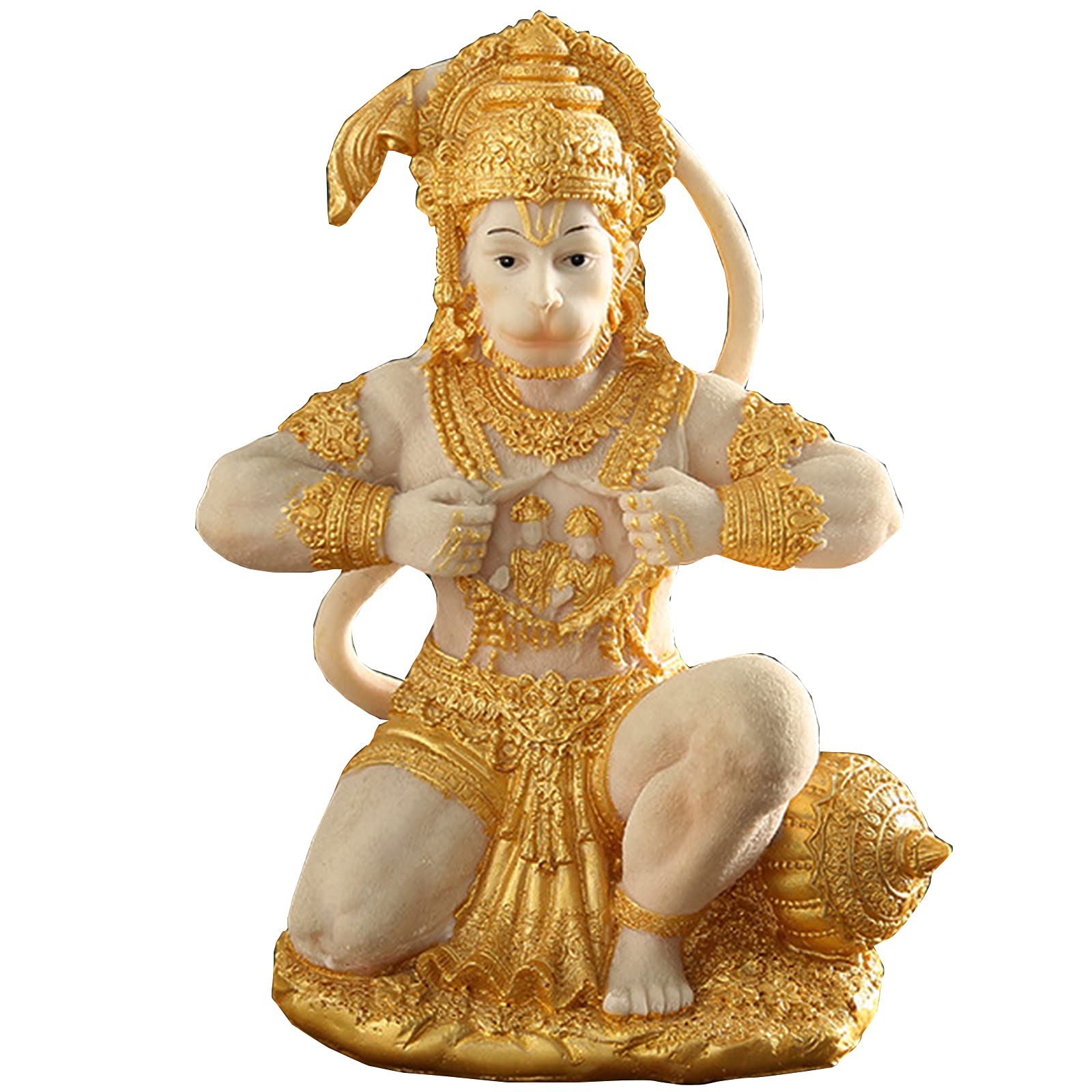 Amazon.co.jp: 家の置物のためのハヌマーン像、ヒンドゥー教の神猿の