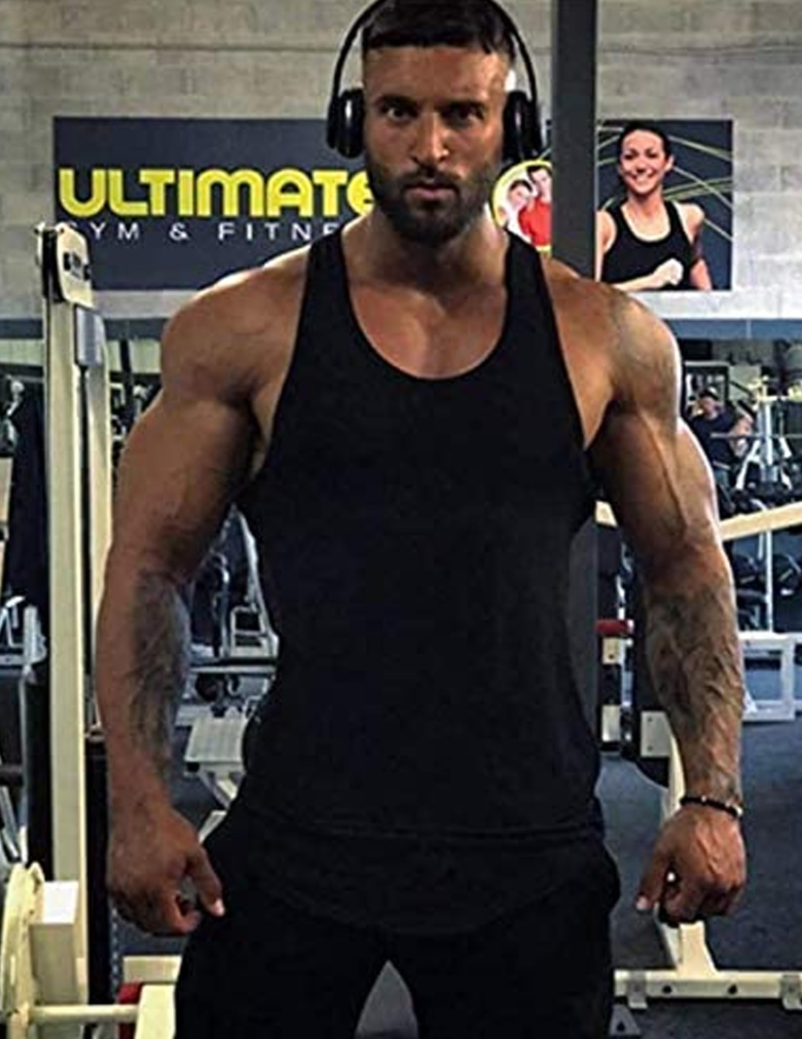 COOFANDY Confezione da 3 canottiere da uomo, ad asciugatura rapida, per allenamento, fitness, bodybuilding, senza maniche