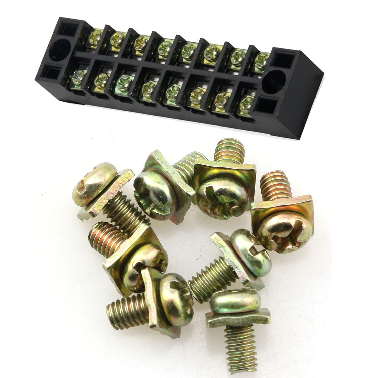 100-Pack Quick Disconnect Wire Terminals – 16-14 AWG Nylon Insulated Female/Male Connectors