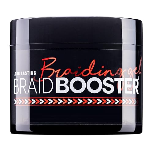 Miniatura 9 de Style Factor BraidBOOSTER Gel trenzado de larga duración con extracto de algas marinas, para trenzas y giros, fórmula gruesa de 7.25 onzas (rosa
