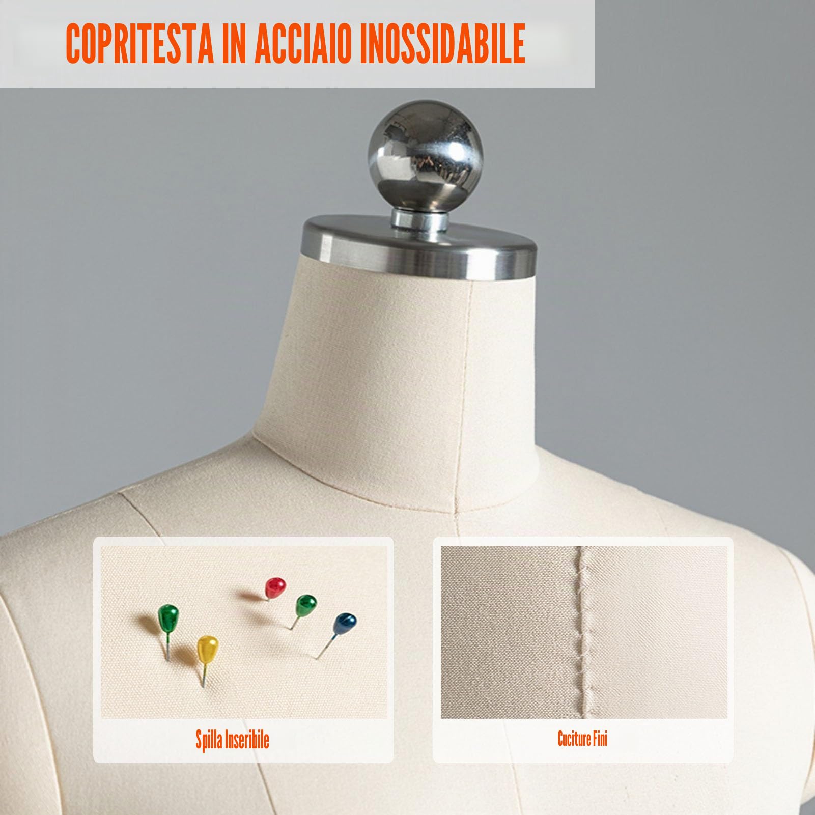 Manichino da Sartoria Manichino Sartoriale Busto Donna Per Cucire Vestiti, Struttura Della Gamba Divisa Busti Sartoriali Con Supporto Regolabile In Altezza Per L'esposizione Di Abbigliamento Altezza R
