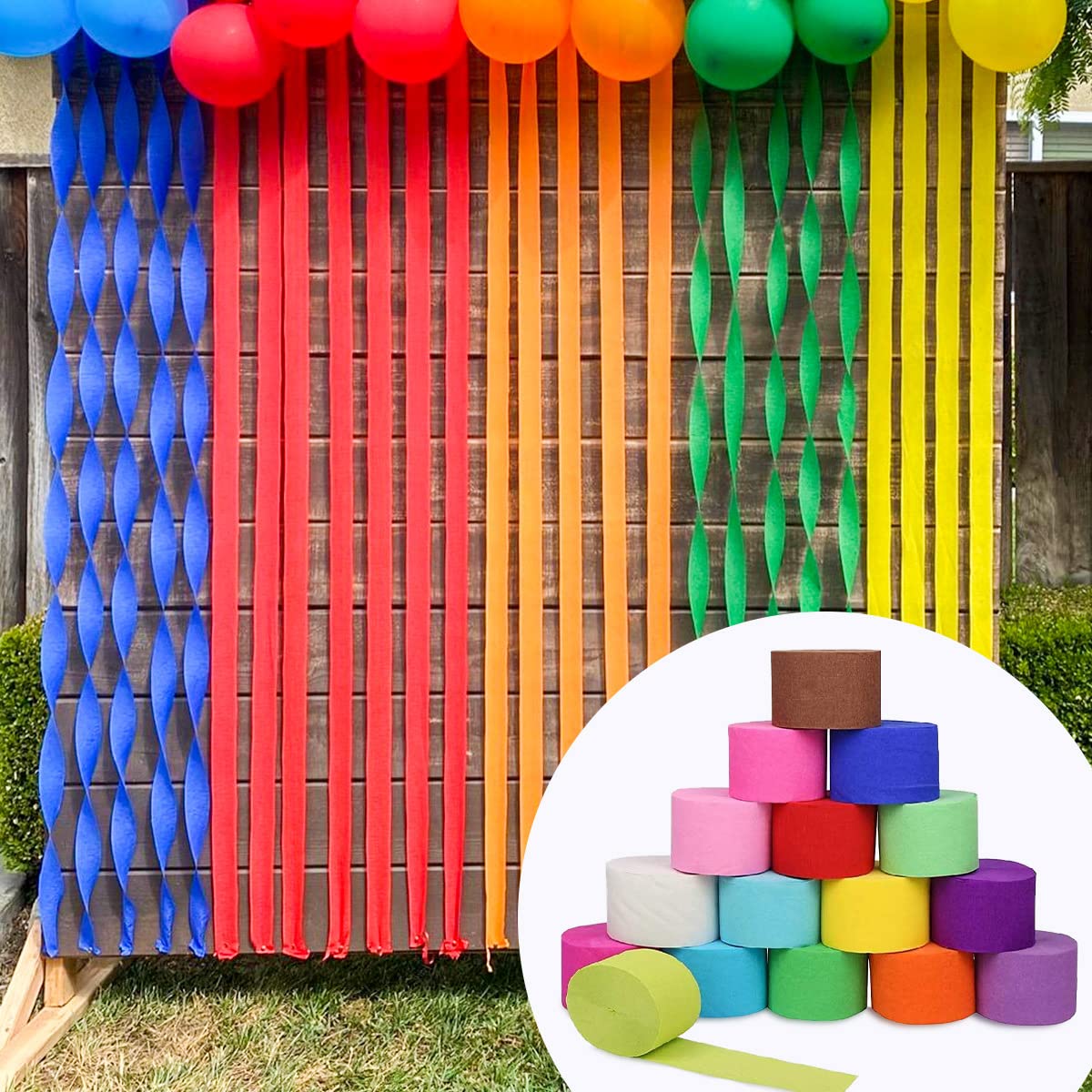 Carta Crespa Multicolore 9 Rotoli - 4,5cm X 25m Per Decorazioni Fai Da Te - Foto 7