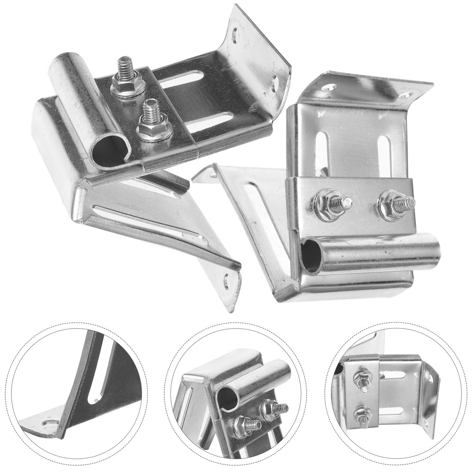 Uonlytech 2 Piezas Soporte Para Puerta De Garaje Partes De La Puerta Del Garaje Soporte De Rodillo Superior Ajustable Acero Galvanizado Paquete Rueda De Desplazamiento