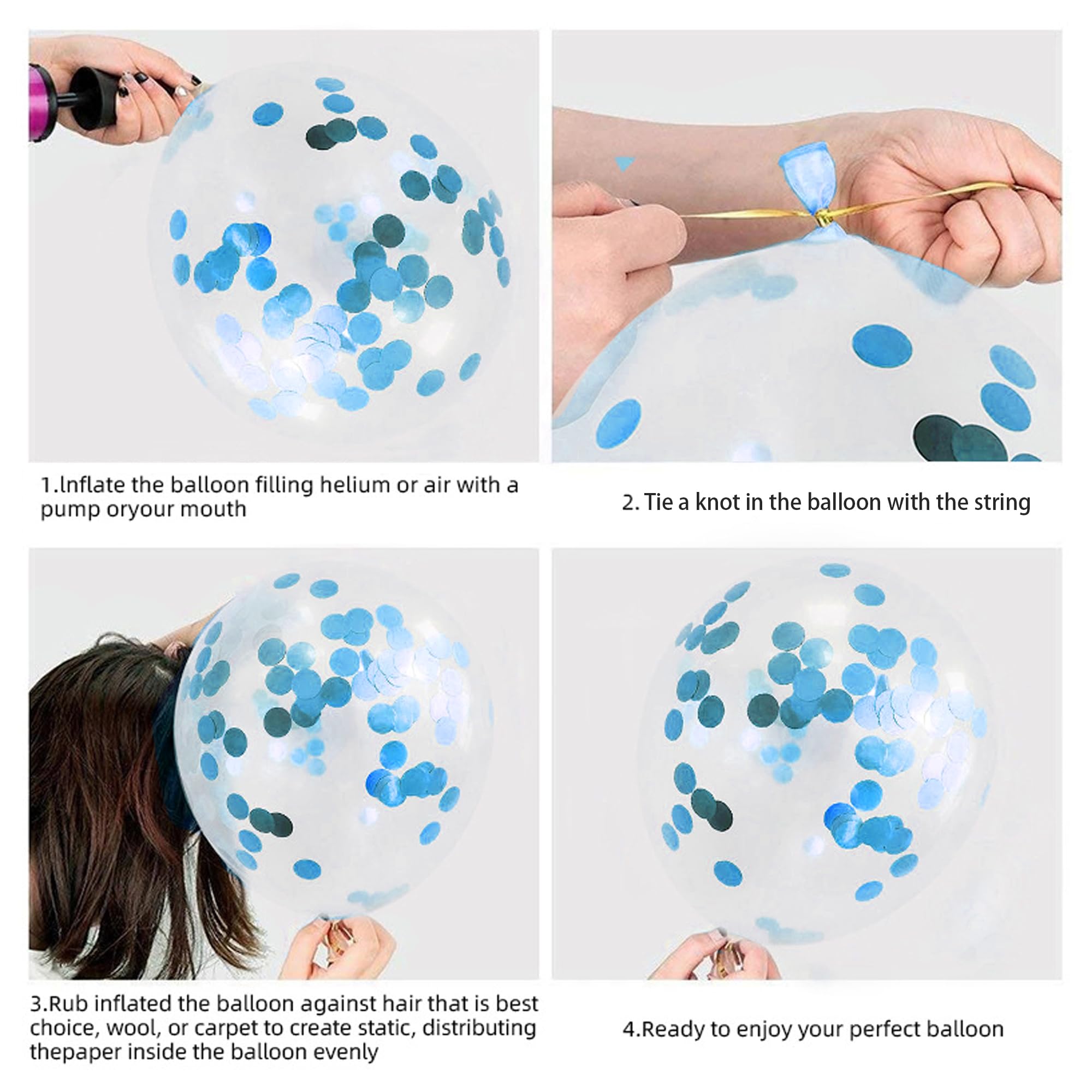 Palloncini E Decorazioni Per Baby Shower Maschio – Set Blu Con Striscione 'It's A Boy', Fascia Per Futura Mamma, 26 Pezzi - 3