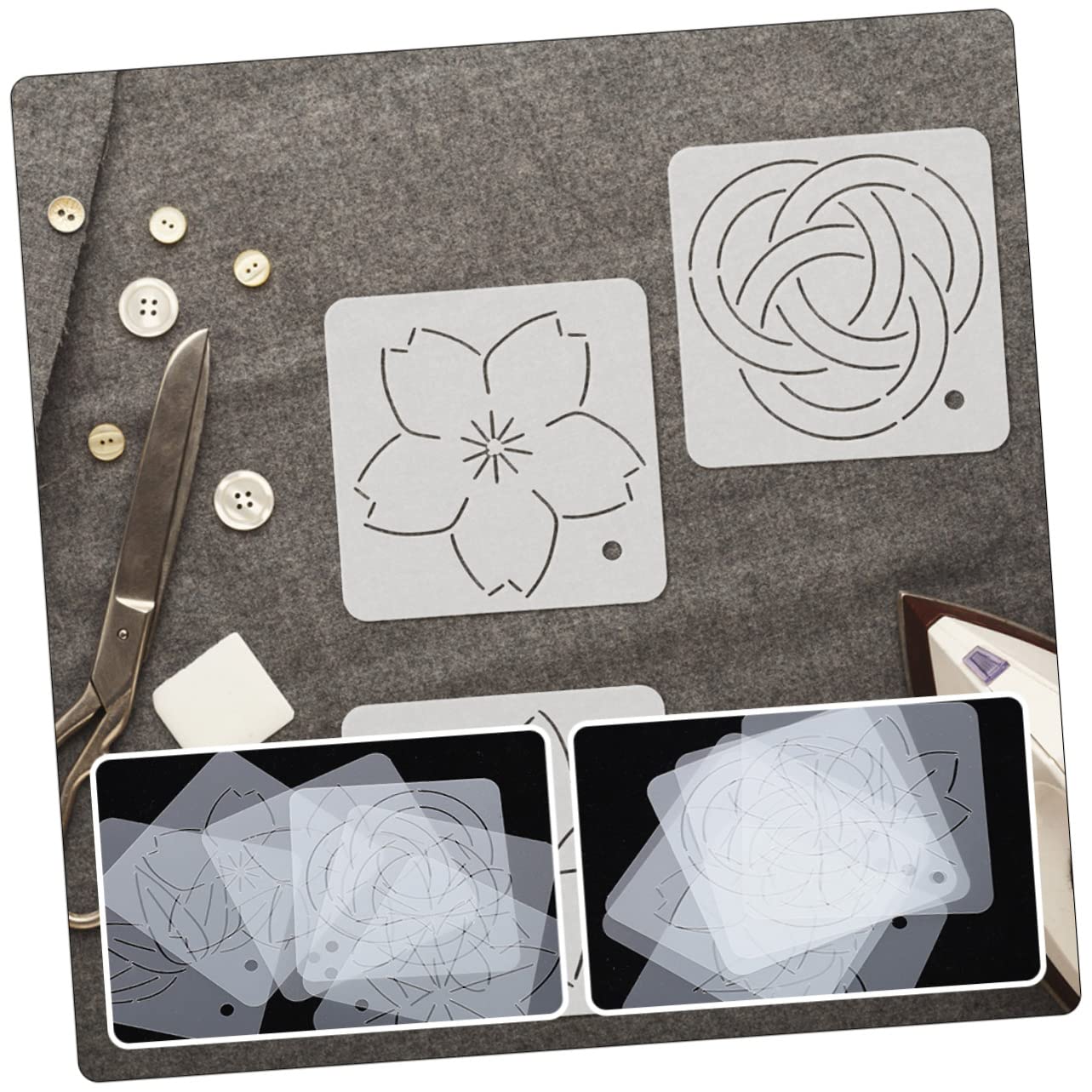 20piezas Plantilla De Costura Acrílica Para Patchwork Regla De Acolchado y De Manualidades Para Principiantes y Entusiastas