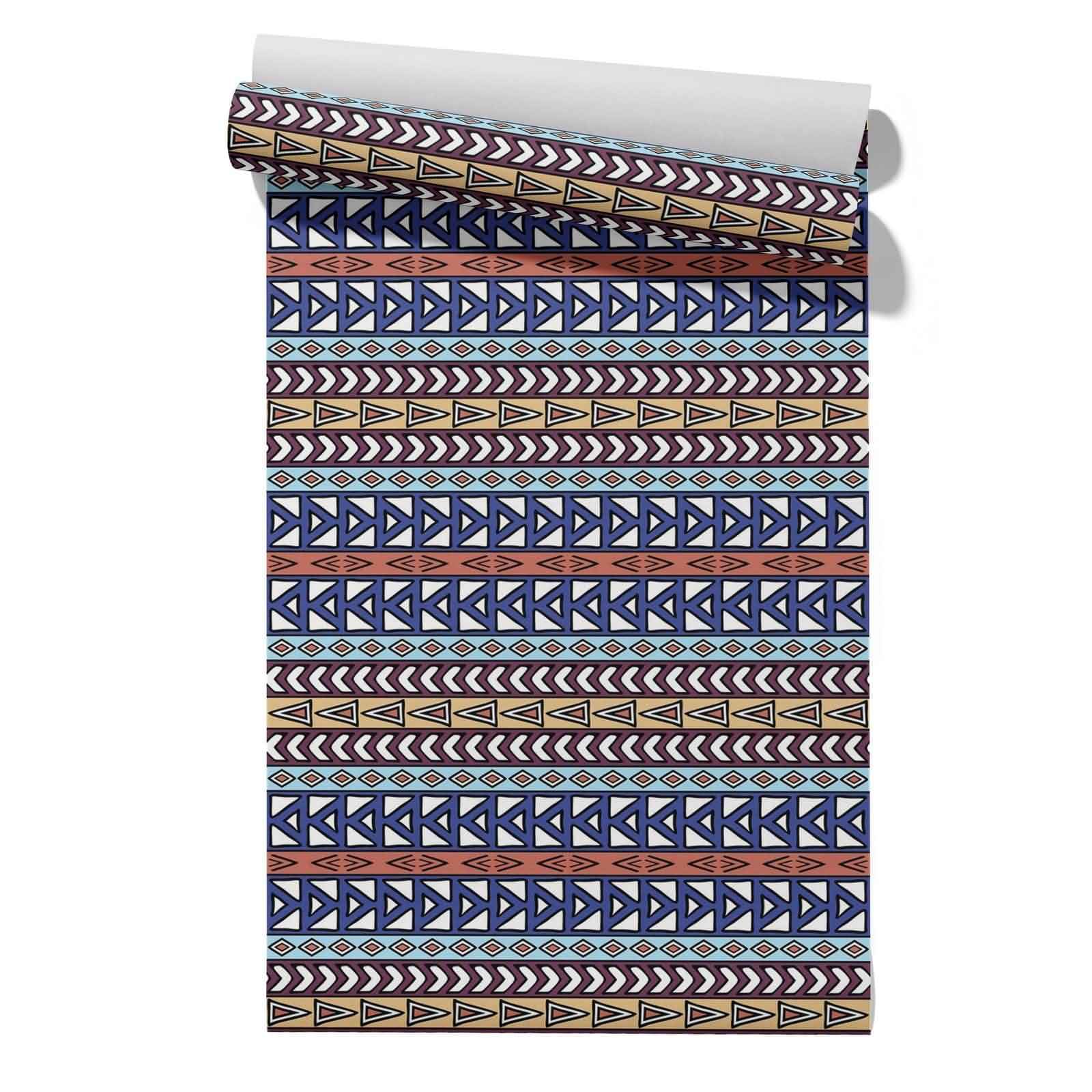 Cevan Style 7 Wallpaper For Walls Drawer Liner Clothes Retro Pattern Nationality Peel And Stick Bedroom Multi Purpose Peel Stick Wallpaper 45X500cm
