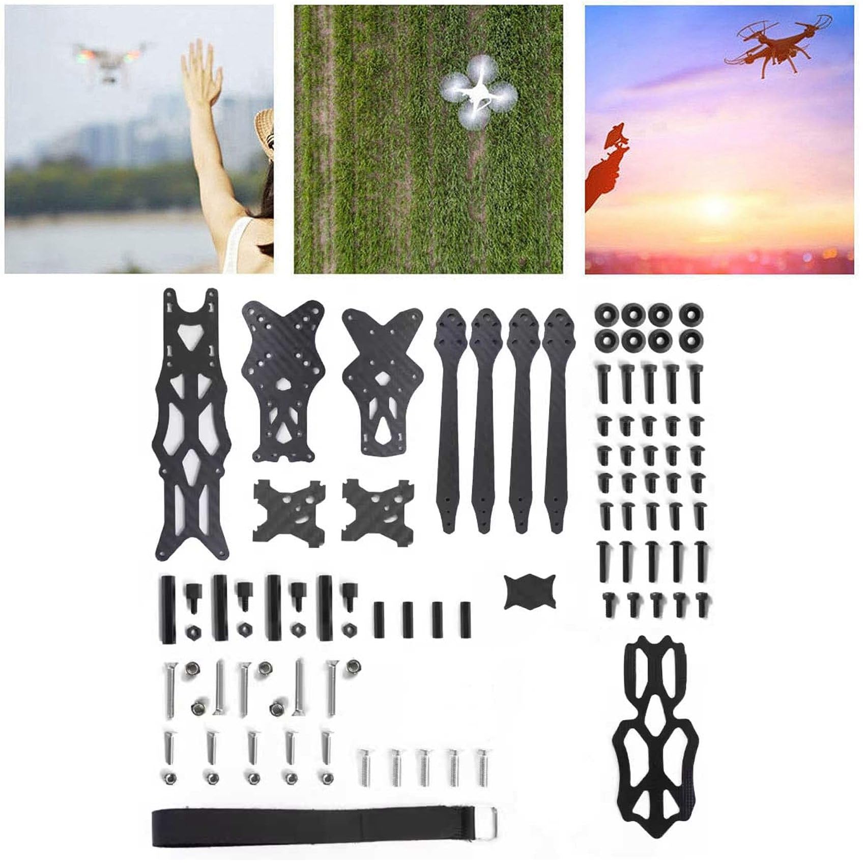 Rensimote For 7 Inch Carbon Fiber Quadcopter Frame Kit 5.5mm Arm for FPV Freestyle RC Racing Drone Models Easy Install - Image 3