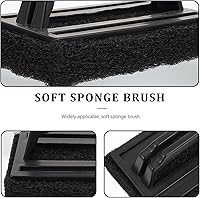 Vista 3 de Luxshiny 3 piezas de cepillo de parrilla raspador de plancha resistente estropajo almohadilla de limpieza de plancha para parrillas de gas de carbón