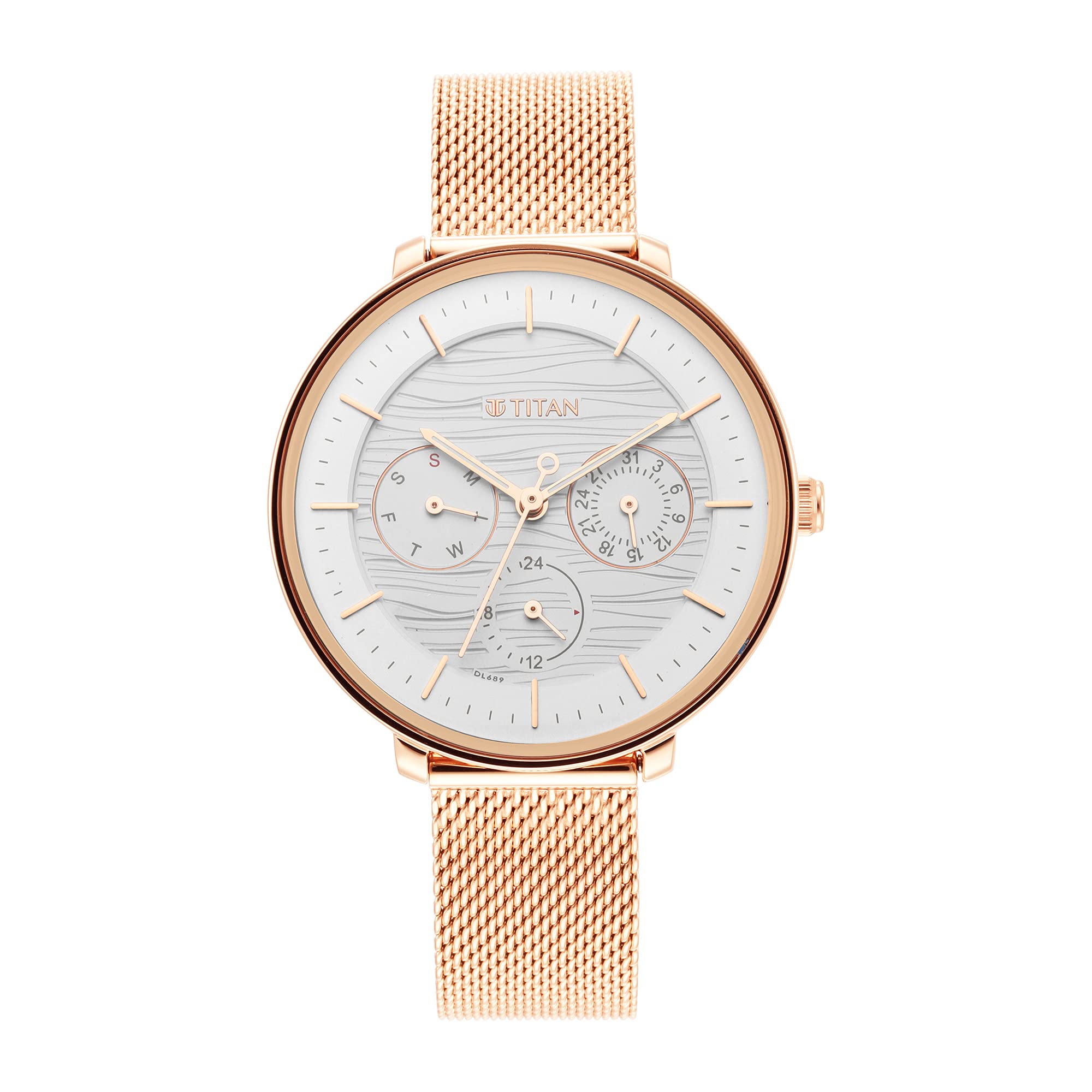Titan Women Metal Analog White Dial Watch-Np2651Wm02/Np2651Wm02, Band Color-Rose Gold (B09GW62124) Amazon Price History, Amazon Price Tracker
