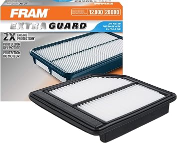 FRAM Extra Guard CA10165 Replacement Engine Air Filter for 2006-2011 Honda Civic 1.8L Model, Provides Up to 12 Months or 12,000 Miles Filter Protection