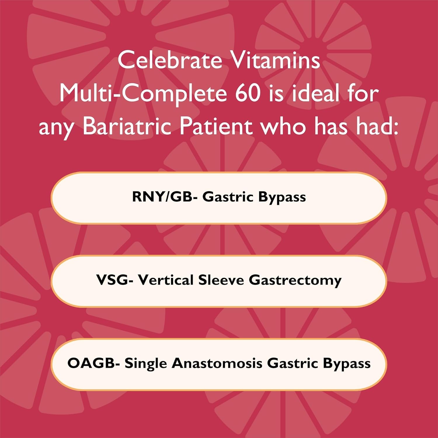 Celebrate Vitamins Multi-Complete Chewables, 60mg Iron – Daily Bariatric Multivitamin for Sleeve Gastrectomy & Gastric Bypass Surgery Patients – Essential Vitamins & Minerals - Tropical (60 Tablets)