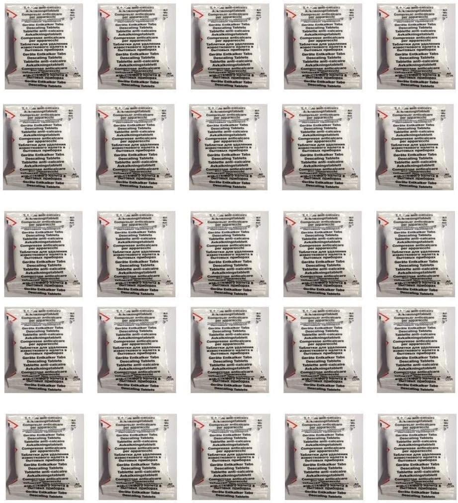 25 Descaling Descaler Tablets for all Senseo, Nespresso, Dolce Gusto, Lavazza Coffee Machines