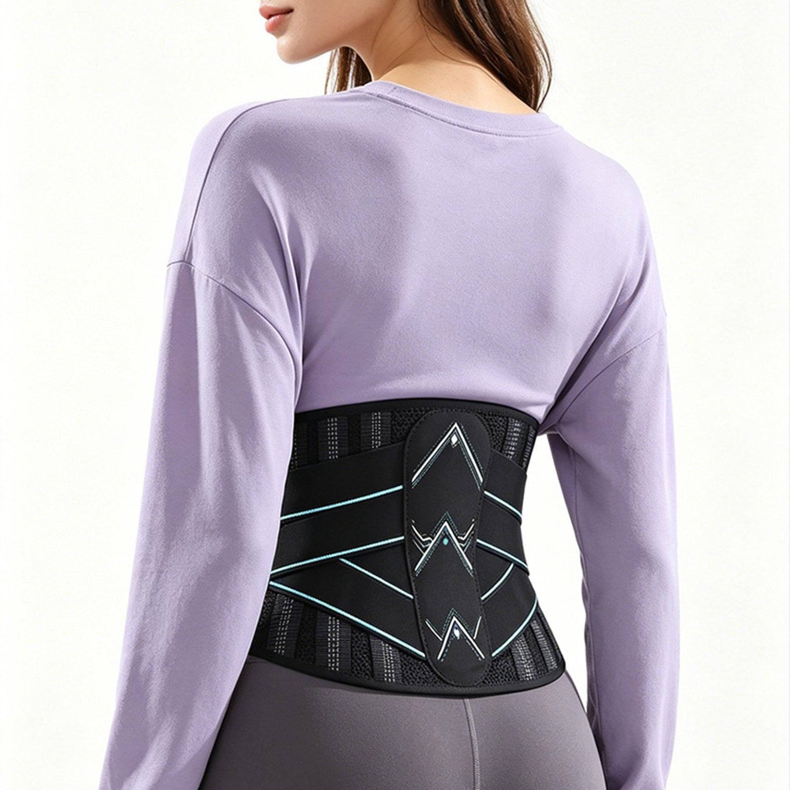 Cintura lombare elastica unisex regolabile in vita per protezioni sportive con chiusure regolabili rimovibile