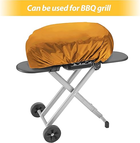 Miniatura 28 de Silfrae Funda impermeable para mochila de lluvia 30L-100L para viajes, escalada, senderismo (rosa, 60L-70L)