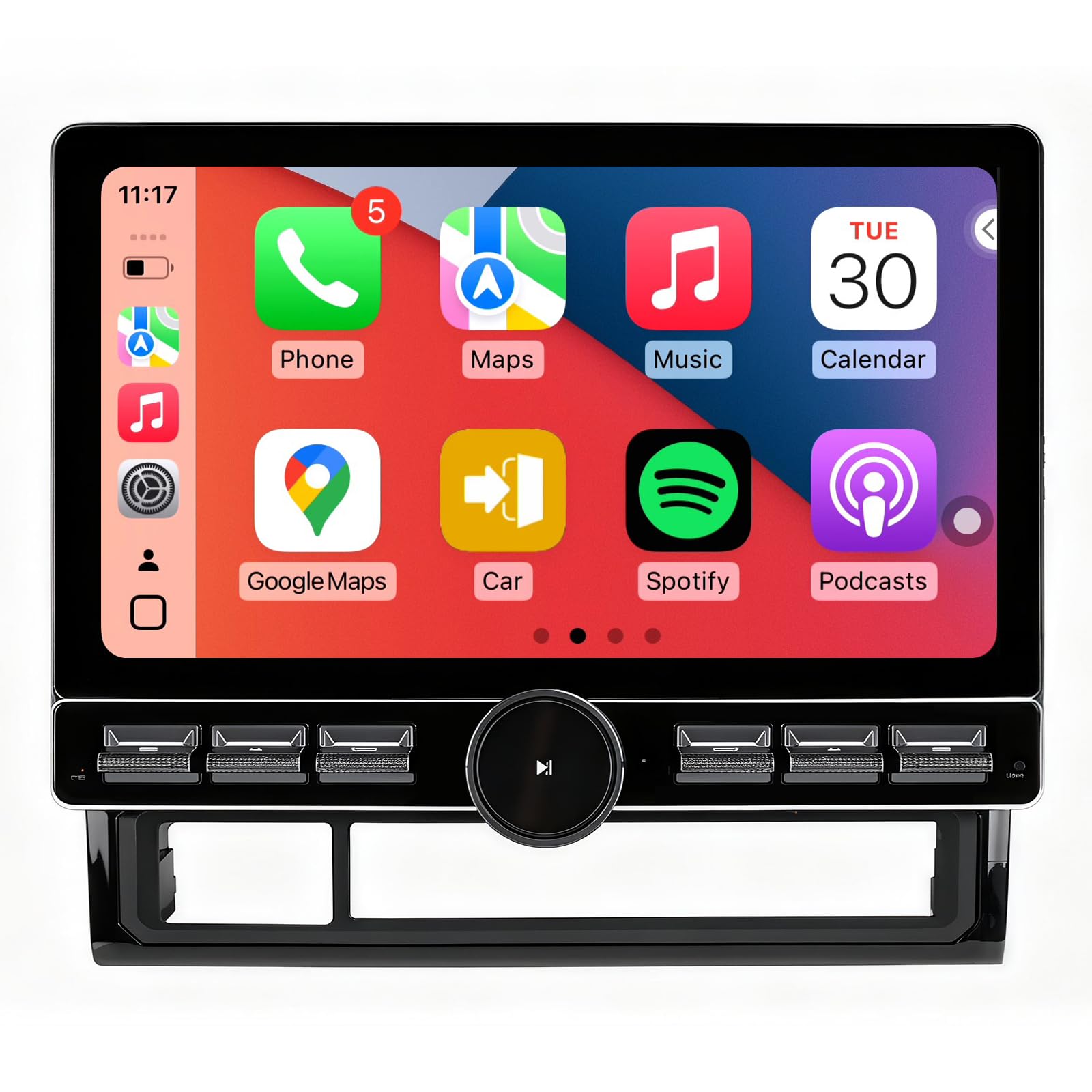 Car Stereo Radio for Toyota Tacoma 2005-2015, Android 13 Wireless CarPlay Android Auto, 10 Inch Head Unit HD Screen, QLED/Bluetooth/SWC/GPS/AM/FM/RDS/