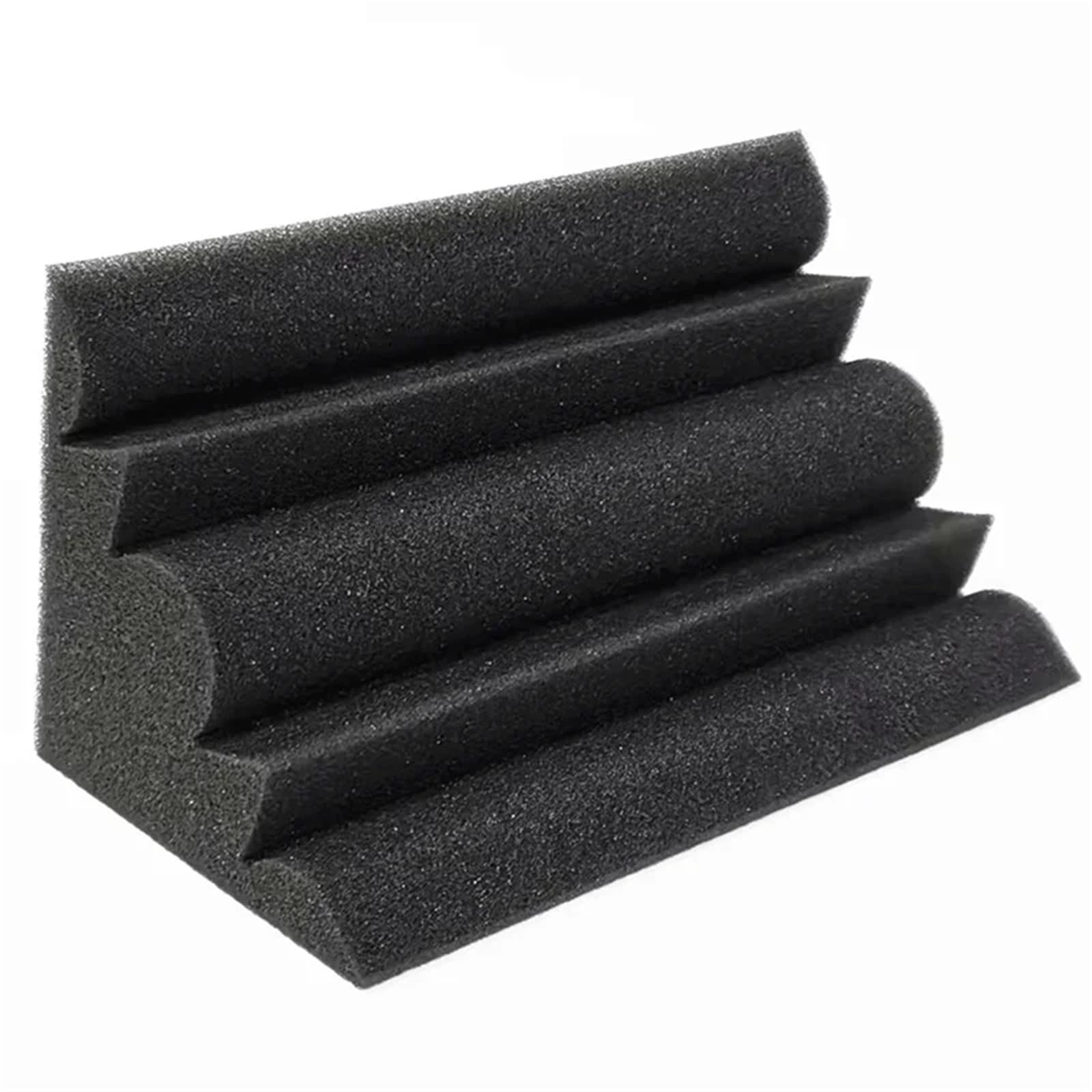 Sound Insulation Mats 12/24 Stück 12 x 12 x 24 cm Bassfallen Akustikschaumstoff Schalldichte Schaumstoffplatte Schallabsorptionsstudio-Eckschaum mit hoher Dichte(24Pcs)