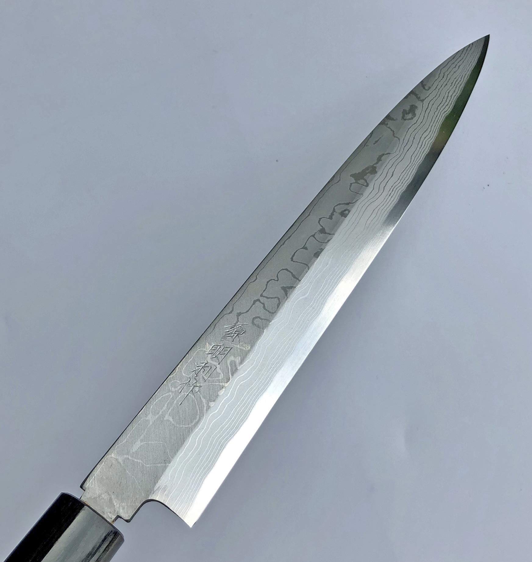 Amazon｜源明利作 積層白二鋼 柳刃 240mm 紫檀ｼﾉｷﾞ柄付｜柳刃包丁