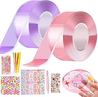 Blowing Bubble Tape, Nano Bubble Tape, Nano Glue Blowing Bubbles Air, Super Elastic Bubble Balloons, Magical DIY Bubble Nano Toy, Multi-Purpose Pet Material DIY Craft Pinch Toy for School,Home