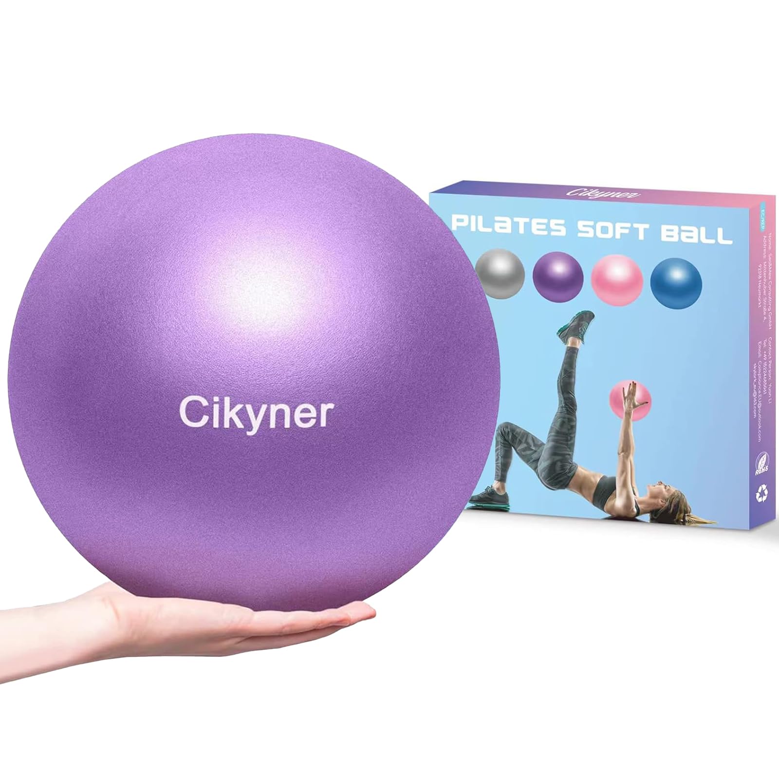 Sponsored Ad – Soft Pilates Ball, 23-25 cm Small Exercise Ball with Inflatable Straw, for Pilates, Yoga, Full Body Training, Improving Balance at Home in the Gym and in the Office